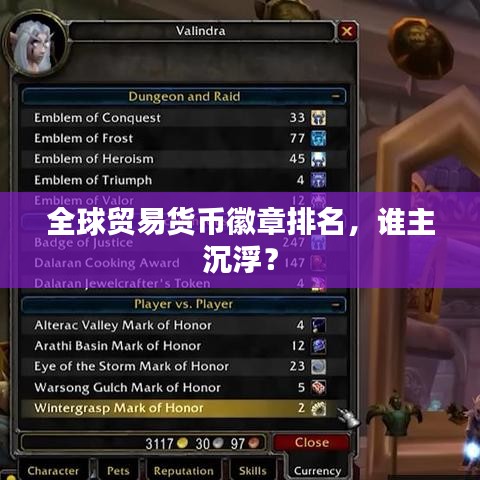 全球贸易货币徽章榜，谁领风骚？