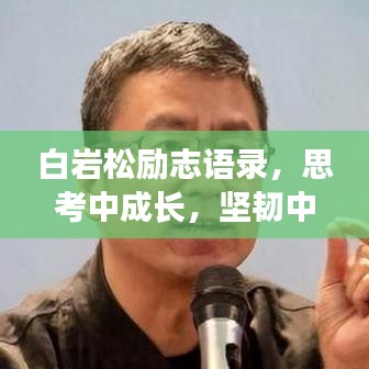 白岩松励志语录，思考中成长，坚韧中前行