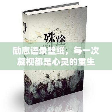 励志语录壁纸，每一次凝视都是心灵的重生