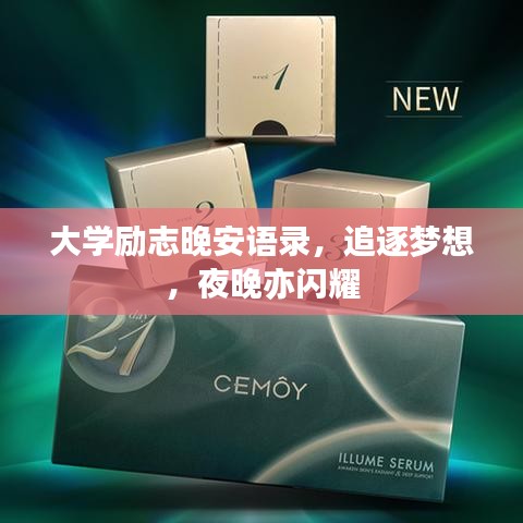 大学励志晚安语录，追逐梦想，夜晚亦闪耀