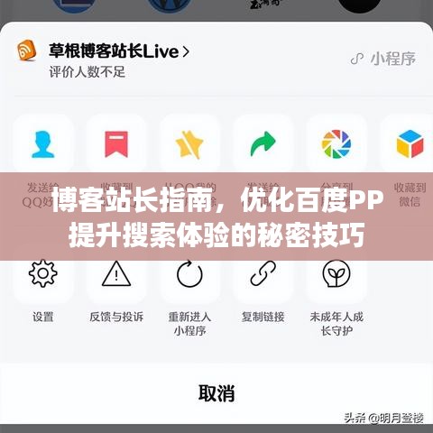 博客站长指南，优化百度PP提升搜索体验的秘密技巧