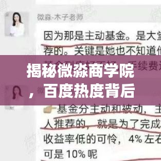 揭秘微淼商学院，百度热度背后的故事探秘