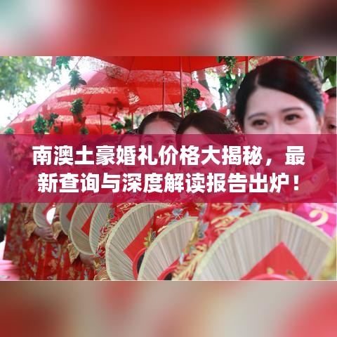 南澳土豪婚礼价格大揭秘，最新查询与深度解读报告出炉！