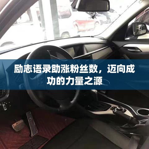 励志语录助涨粉丝数，迈向成功的力量之源