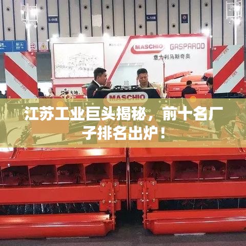 江苏工业巨头揭秘，前十名厂子排名出炉！