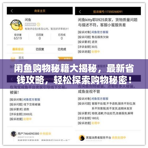 闲鱼购物秘籍大揭秘，最新省钱攻略，轻松探索购物秘密！