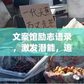 文案馆励志语录，激发潜能，追逐梦想的璀璨光芒