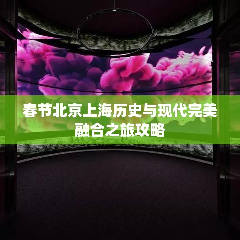 春节北京上海历史与现代完美融合之旅攻略