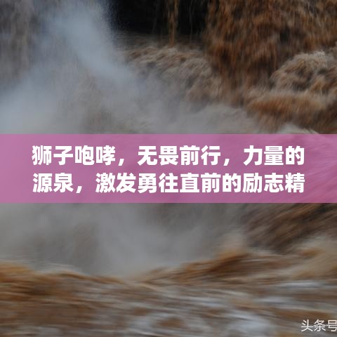 狮子咆哮，无畏前行，力量的源泉，激发勇往直前的励志精神