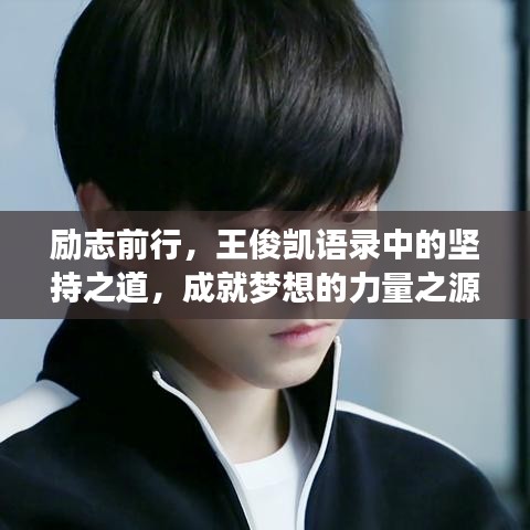 励志前行，王俊凯语录中的坚持之道，成就梦想的力量之源
