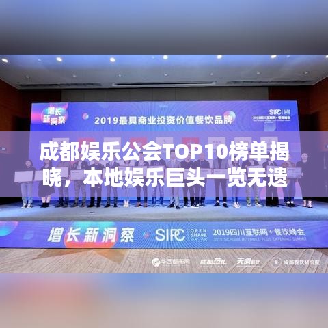 成都娱乐公会TOP10榜单揭晓，本地娱乐巨头一览无遗