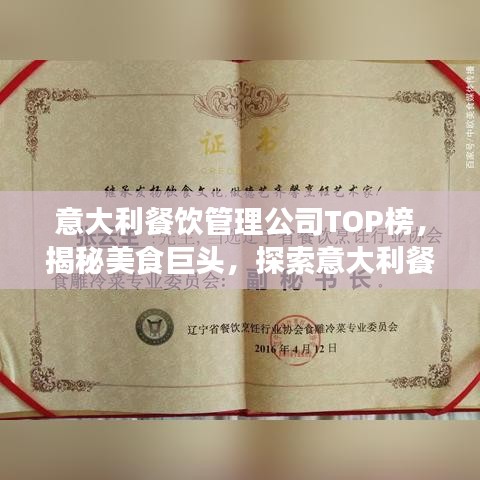 意大利餐饮管理公司TOP榜，揭秘美食巨头，探索意大利餐饮界的幕后霸主
