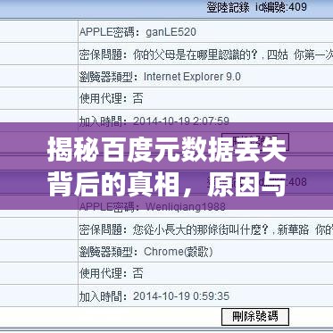 揭秘百度元数据丢失背后的真相，原因与解决方案全解析！