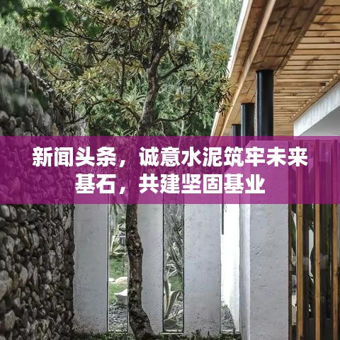 新闻头条，诚意水泥筑牢未来基石，共建坚固基业