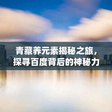 青藏养元素揭秘之旅，探寻百度背后的神秘力量