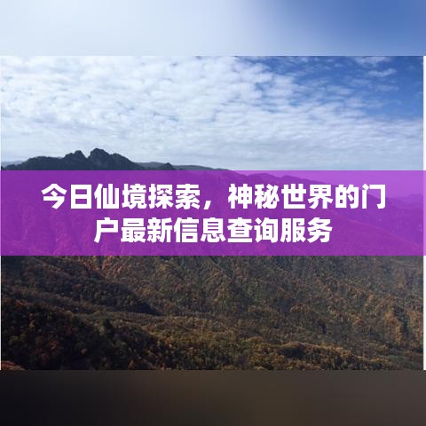 今日仙境探索，神秘世界的门户最新信息查询服务