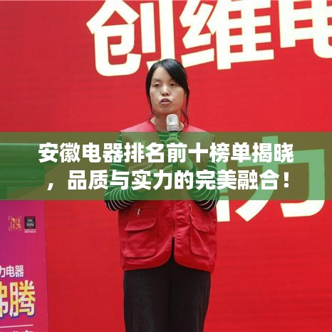 安徽电器排名前十榜单揭晓，品质与实力的完美融合！