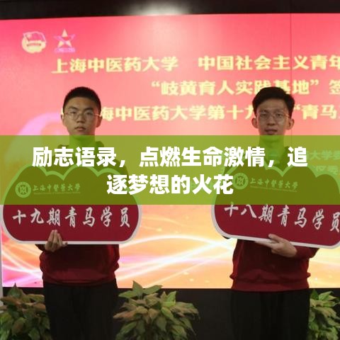 励志语录，点燃生命激情，追逐梦想的火花