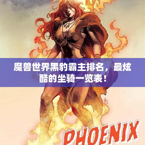 魔兽世界黑豹霸主排名，最炫酷的坐骑一览表！