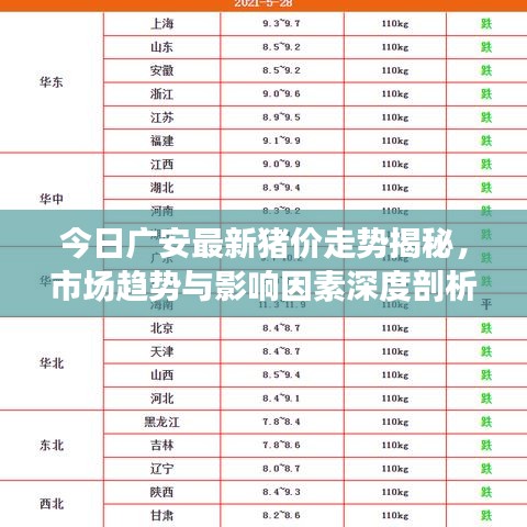 今日广安最新猪价走势揭秘，市场趋势与影响因素深度剖析
