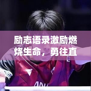 励志语录激励燃烧生命，勇往直前，无畏前行之路