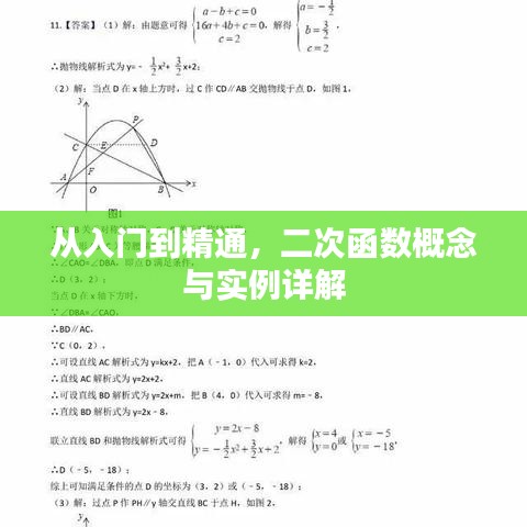 从入门到精通，二次函数概念与实例详解
