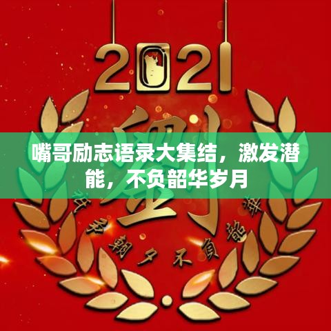 嘴哥励志语录大集结，激发潜能，不负韶华岁月