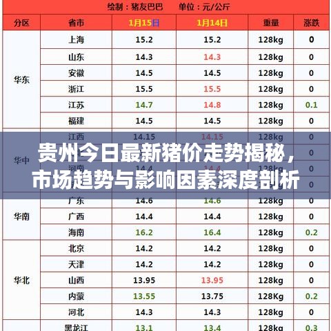 贵州今日最新猪价走势揭秘，市场趋势与影响因素深度剖析