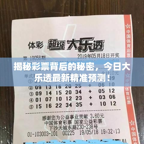 揭秘彩票背后的秘密，今日大乐透最新精准预测！