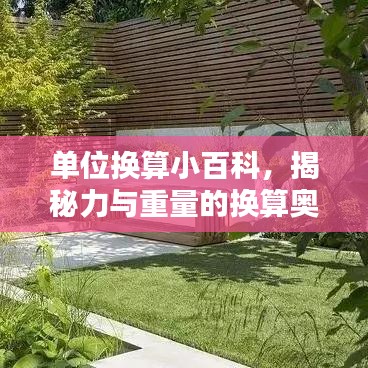 单位换算小百科，揭秘力与重量的换算奥秘，解析70kn等于多少t？