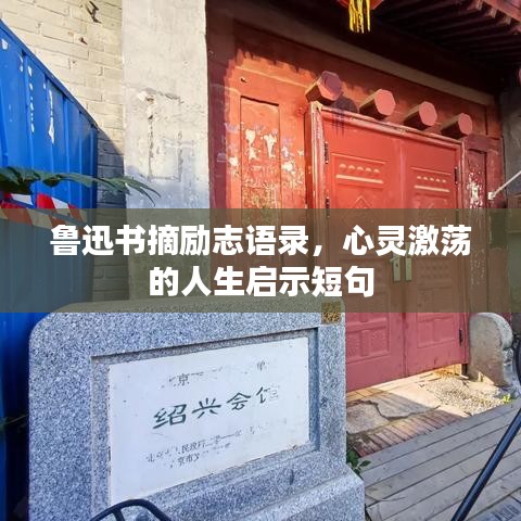 鲁迅书摘励志语录，心灵激荡的人生启示短句