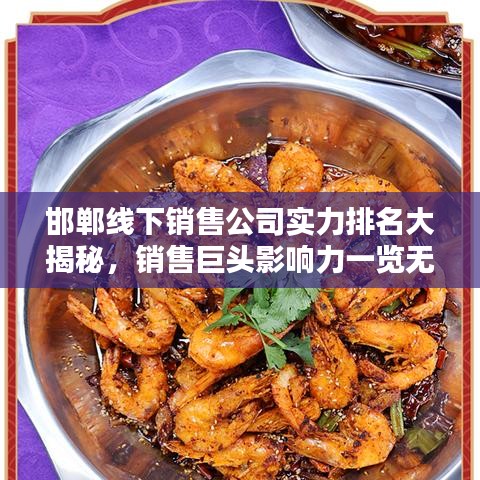 邯郸线下销售公司实力排名大揭秘，销售巨头影响力一览无余！