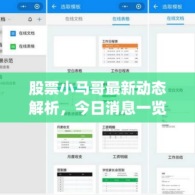 股票小马哥最新动态解析，今日消息一览