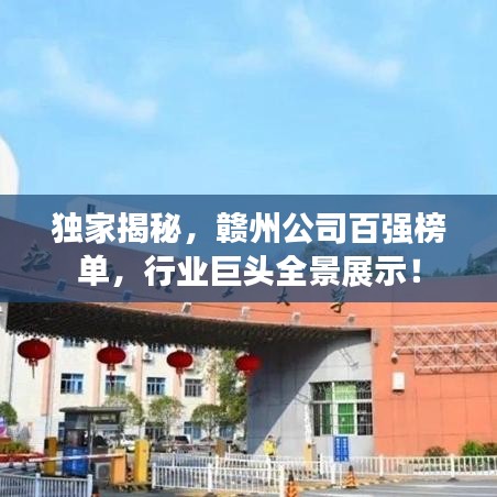 独家揭秘，赣州公司百强榜单，行业巨头全景展示！