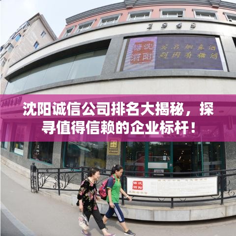 沈阳诚信公司排名大揭秘，探寻值得信赖的企业标杆！