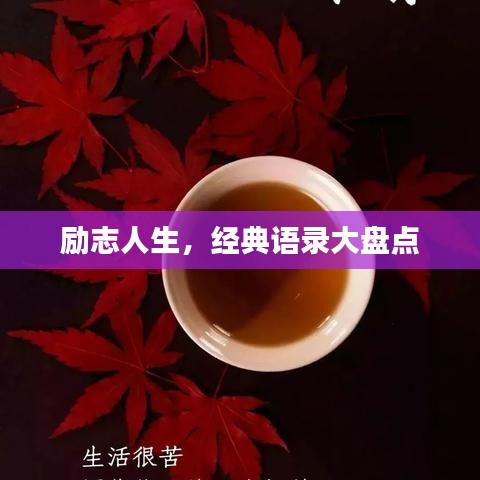 励志人生，经典语录大盘点