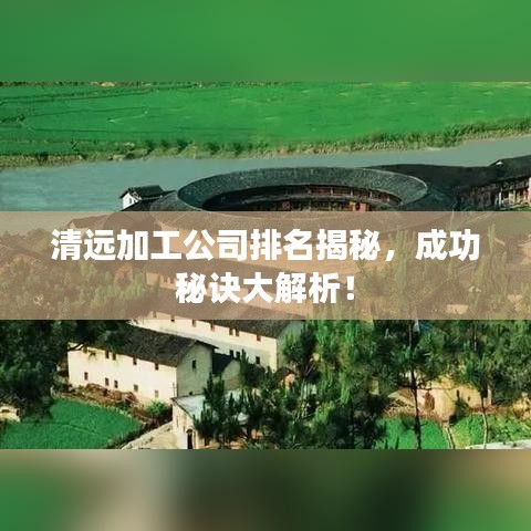 清远加工公司排名揭秘，成功秘诀大解析！
