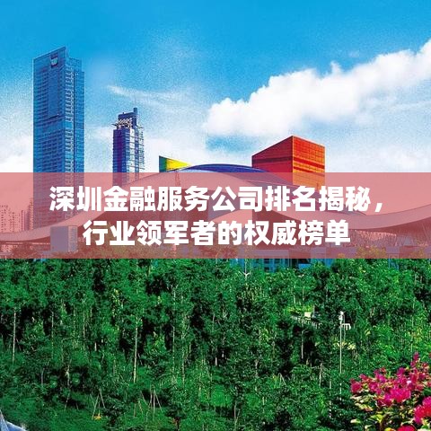 深圳金融服务公司排名揭秘，行业领军者的权威榜单