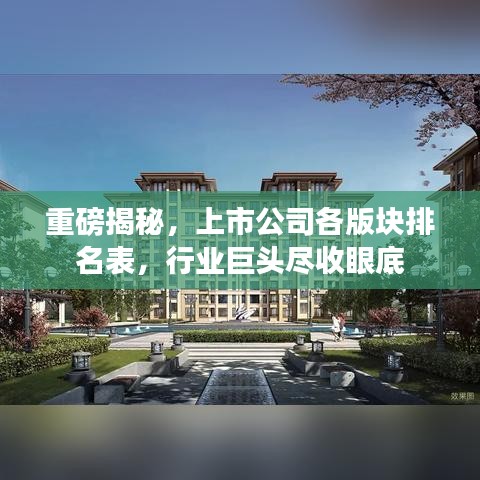 重磅揭秘，上市公司各版块排名表，行业巨头尽收眼底