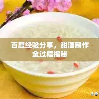 百度经验分享，甜酒制作全过程揭秘