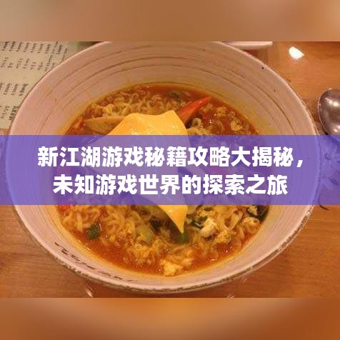 新江湖游戏秘籍攻略大揭秘，未知游戏世界的探索之旅