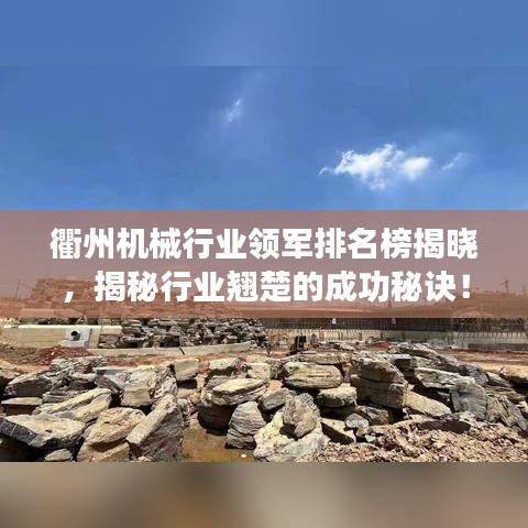 衢州机械行业领军排名榜揭晓，揭秘行业翘楚的成功秘诀！